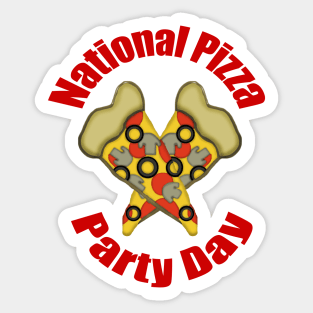 National Pizza Party Day Sticker